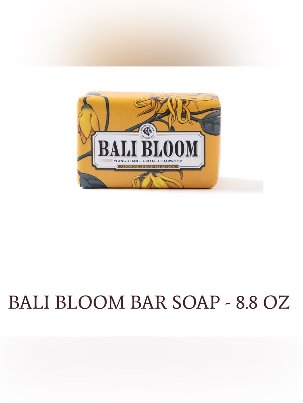 NWT BALI BLOOM BAR SOAP - NWT
YLANG-YLANG - GREEN - Cedarwood 8.82 OZ